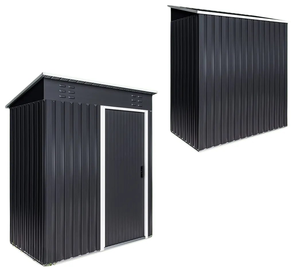 Kerti szerszámtároló ház M, 162x86x181 cm, antracit Jurhan