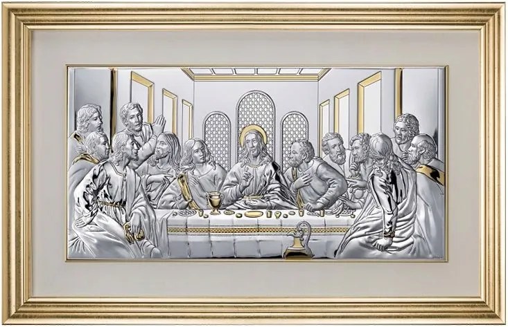 Utolsó vacsora kép arany keret 68.5x43 cm Cikkszám: VL81236/2LORO