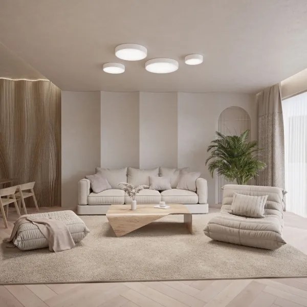 Brilagi - LED RGBW fényerőszabályozható fürdőszobai mennyezeti lámpa CLARE 1xE27/9W/230V IP54 Wi-Fi fehér