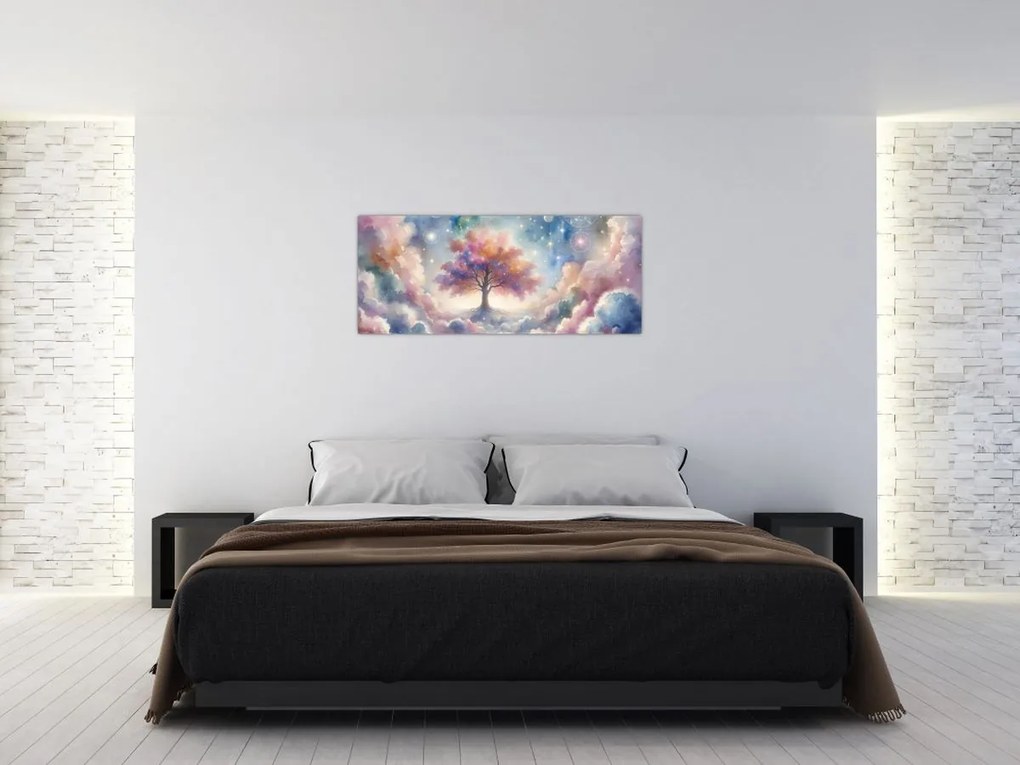 Kép – Életfa a felhőkben (120x50 cm)