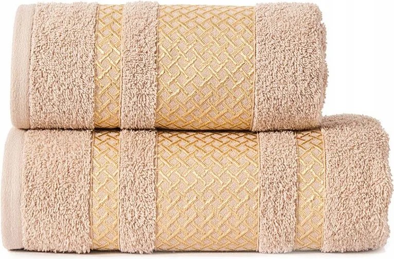 Lionel Törölközőtartó, 50x90cm, 790 bézs szín, arany bordűrrel