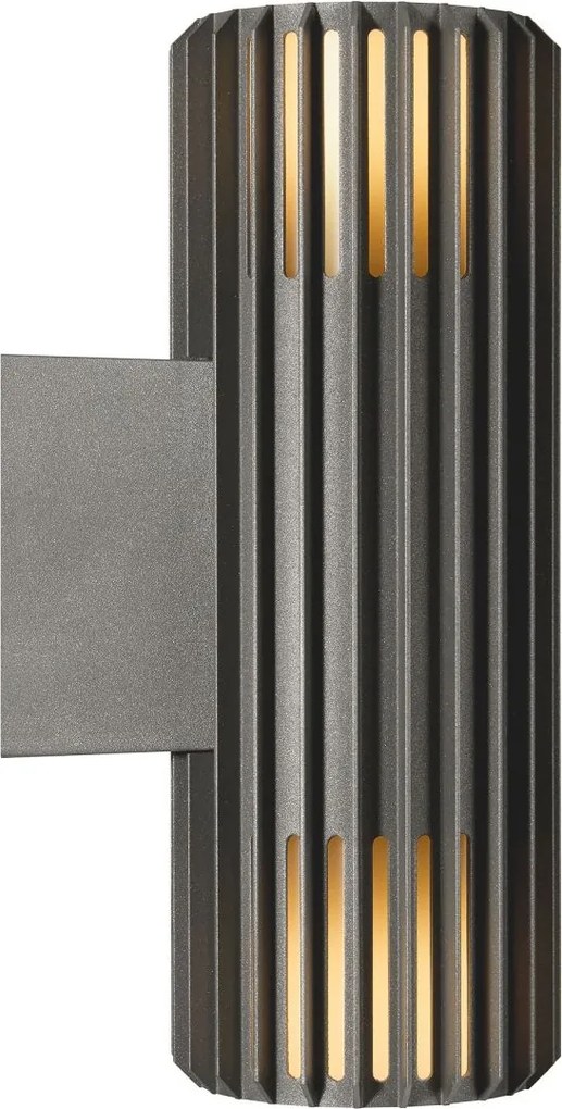 Nordlux modern skandináv kültéri fali lámpa aludra antracit nor2418121250 IP54