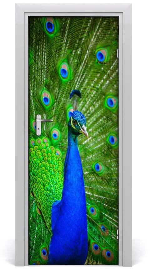 Ajtó tapéta Páva 75x205 cm