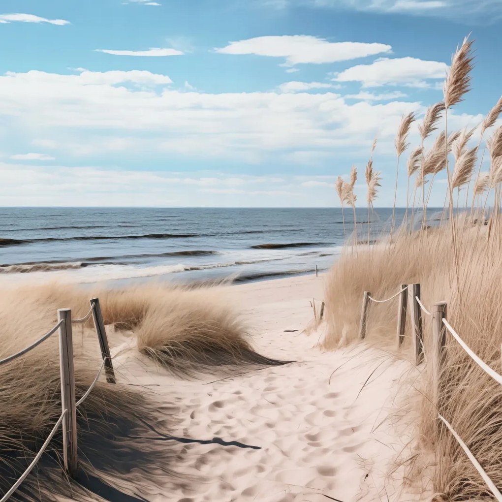 Poszter 90x90cm Tengerparti híd