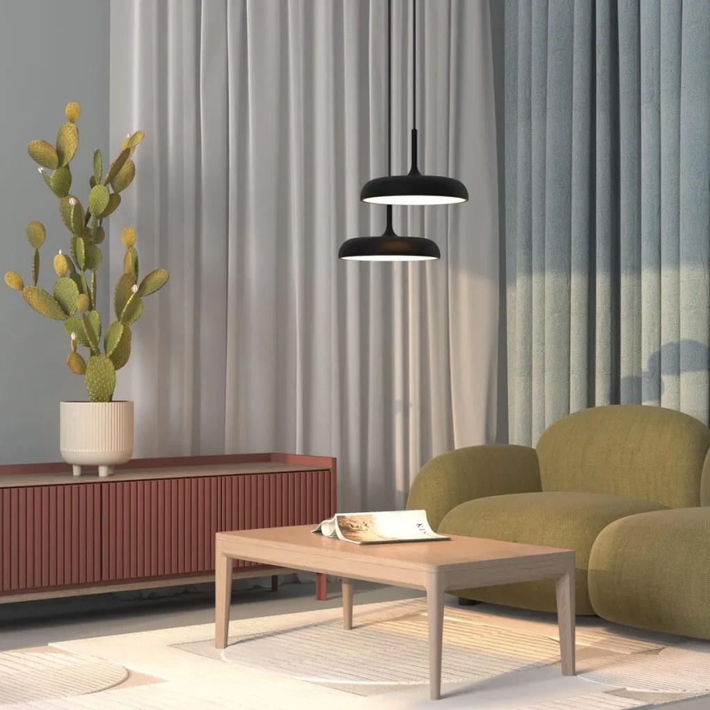MAYTONI MOD189PL-L18B3K1 GERHARD Modern Led Függesztett Lámpa Fekete LED IP20