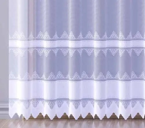 Mg Függöny 618/479 Fehér 190x180cm Kész Szalaggal K