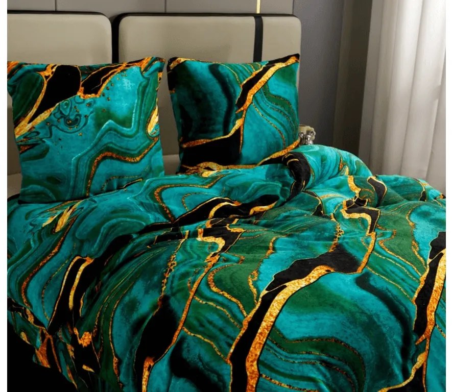 Mikroplüss ágyneműhuzat TARELI türkiz Ágyneműhuzat mérete: 70 x 80 cm | 140 x 200 cm