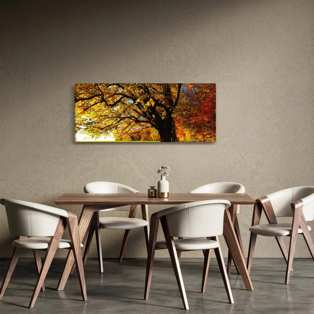 Egy őszi fa képe (120x50 cm)