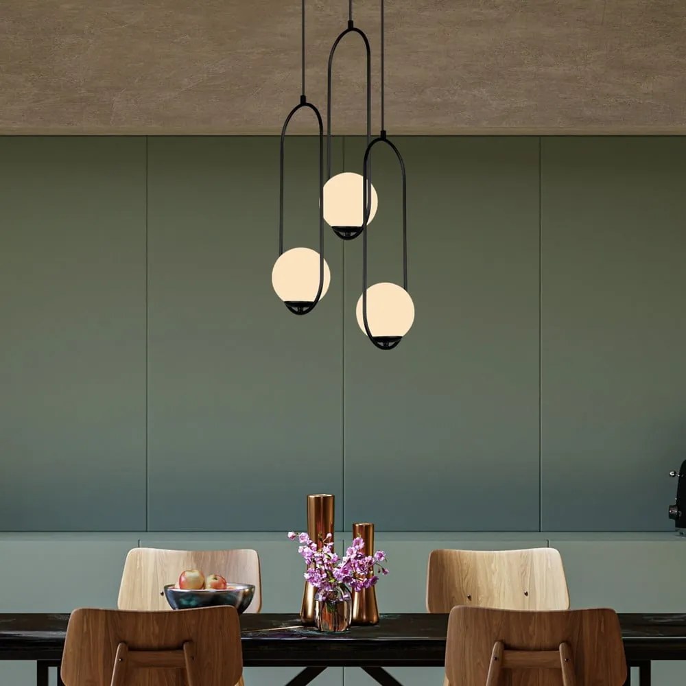 Arch fekete függőlámpa, magasság 146 cm - Squid Lighting