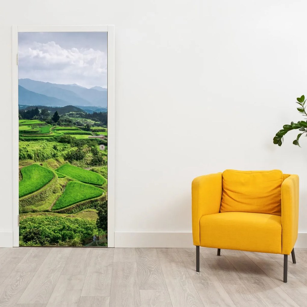 Fotótapéta ajtóra - Rizsföldek (95x205cm)