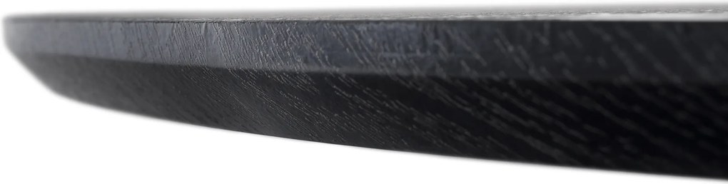 Étkezőasztal, fekete, átmérő 120 cm, MAHIR TYP 2
