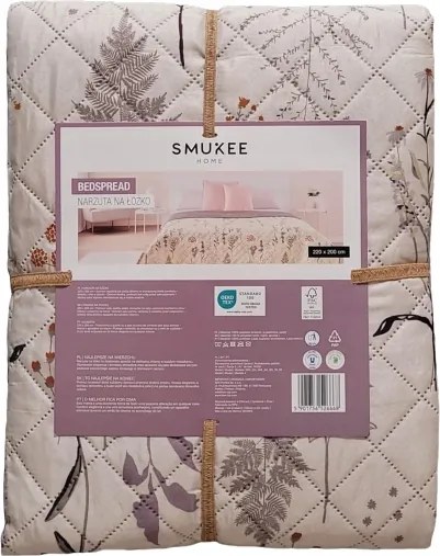 Ágytakaró Smukee poliészter 200 cm x 220 cm őszi mintás