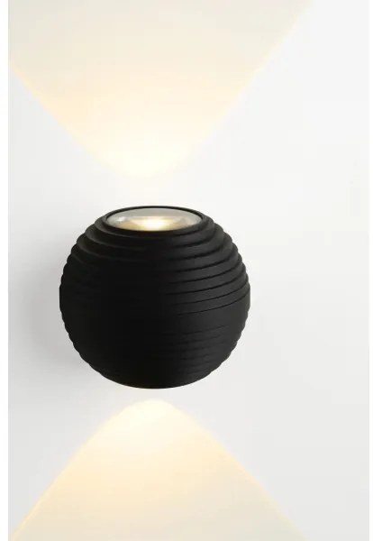 Lucide 17804/06/30 - LED kültéri fali lámpa AYO 2xLED/3W/230V fekete