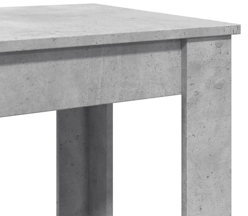 betonszürke szerelt fa bárasztal 51 x 50 x 103,5 cm