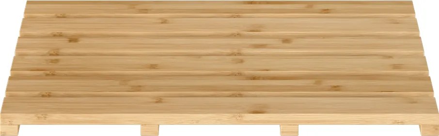 Csúszásgátló szőnyeg a fürdőszobába, természetes lakkozott bambusz, KLERA