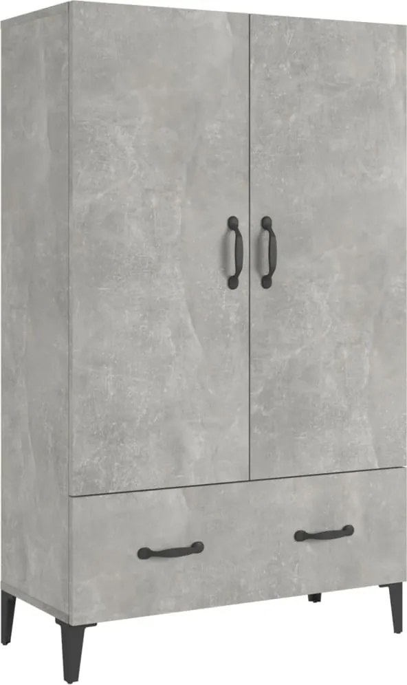 vidaXL betonszürke szerelt fa magasszekrény 70 x 31 x 115 cm