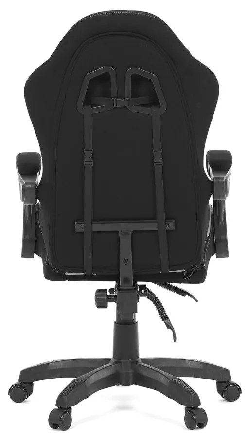 Scaun pivotant de birou Gamer gri cu tapițerie din țesătură. KA-R209