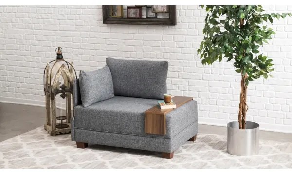 TULA szürke balos sarokfotel