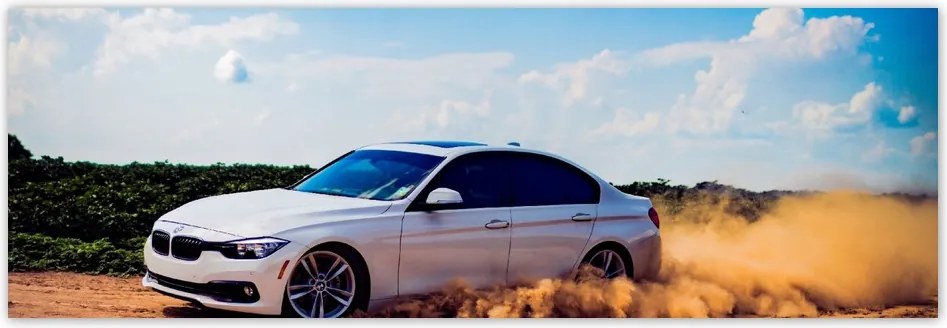 Fotótapéta flizelina 312x104 Bmw Drift a homokban