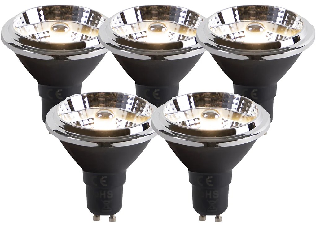 5 db-os GU10 dim to warm LED izzó készlet AR70 6W 2000K-3000K