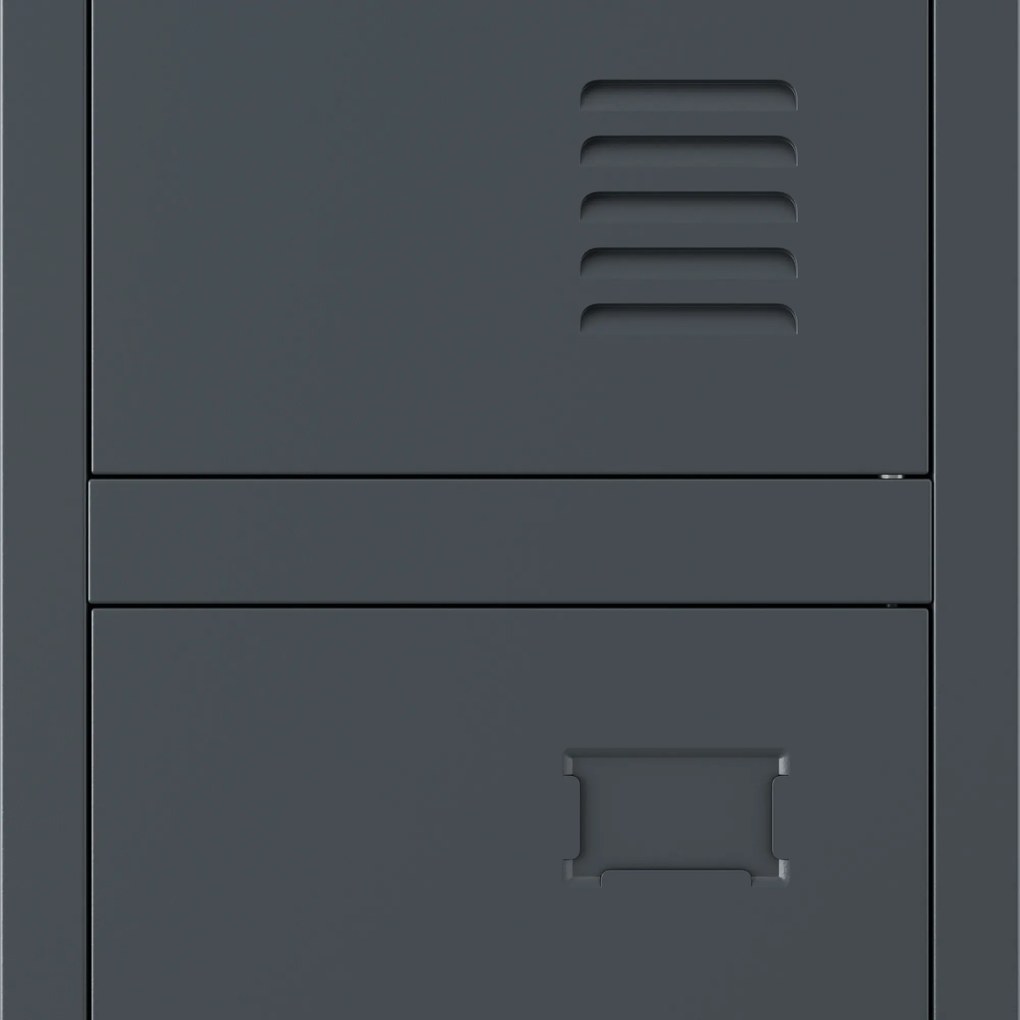 Szociális öltözőszekrény antracit BARTEK 1 Plus 292 x 1720 x 450 mm