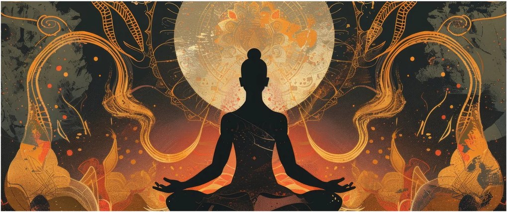 Kép - Meditáció (120x50 cm)