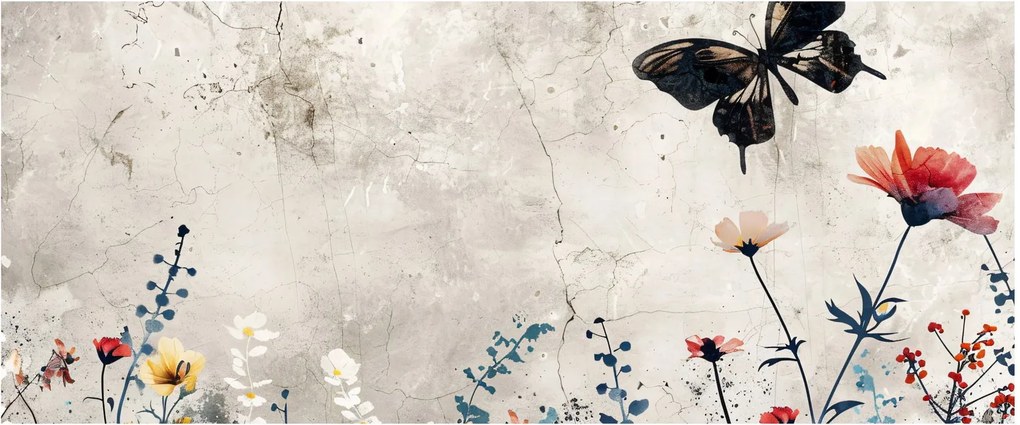 Kép - Meadow betonban (120x50 cm)