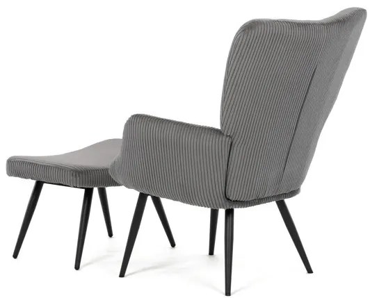 Szürke Kordbársony Relax Fotel. AK-L7285 GREY6