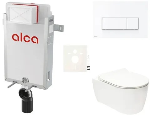 Fali WC szett Alca befalazáshoz + Glacera Alfa WC SIKOAA7