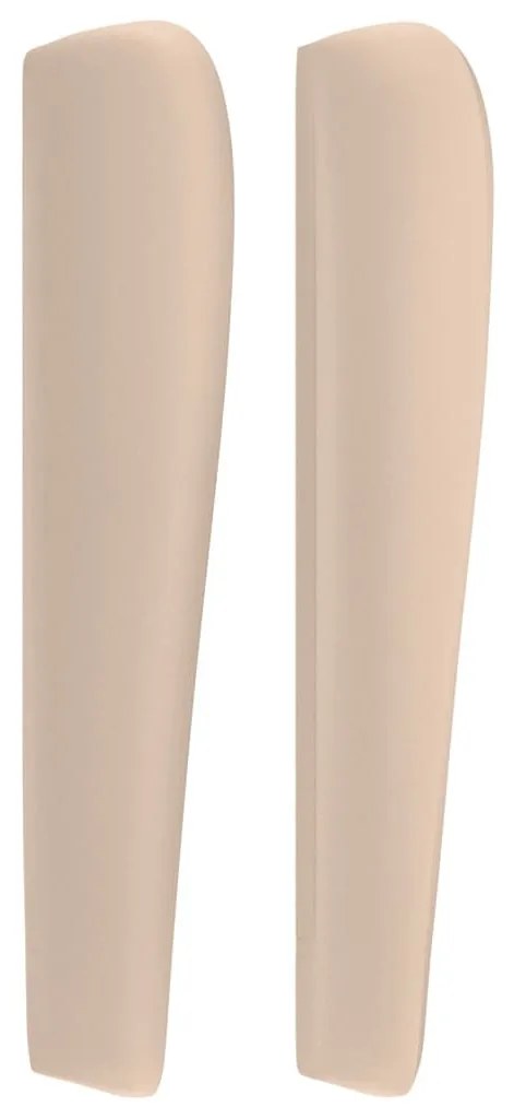 cappuccino műbőr fejtámla szárnyakkal 83 x 23 x 118/128 cm