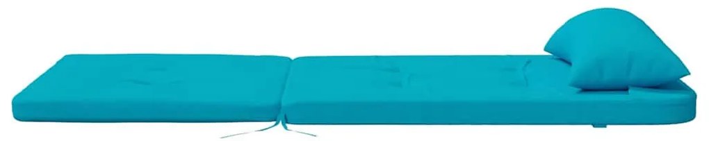 Székpárna párnával 2 pcs Türkiz 58 x 77 x 4.5 cm Oxford szövet