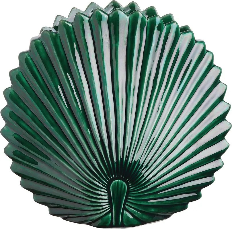 LEAF váza, sötétzöld 24cm