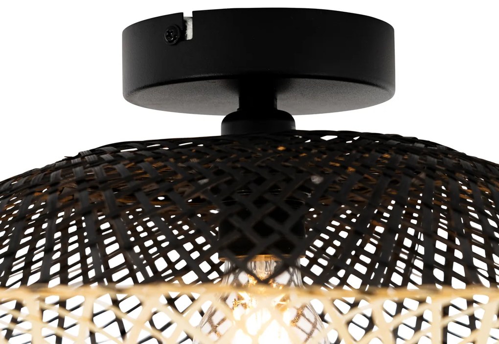 Keleti kültéri mennyezeti lámpa bambusz 50 cm IP44 - Rina