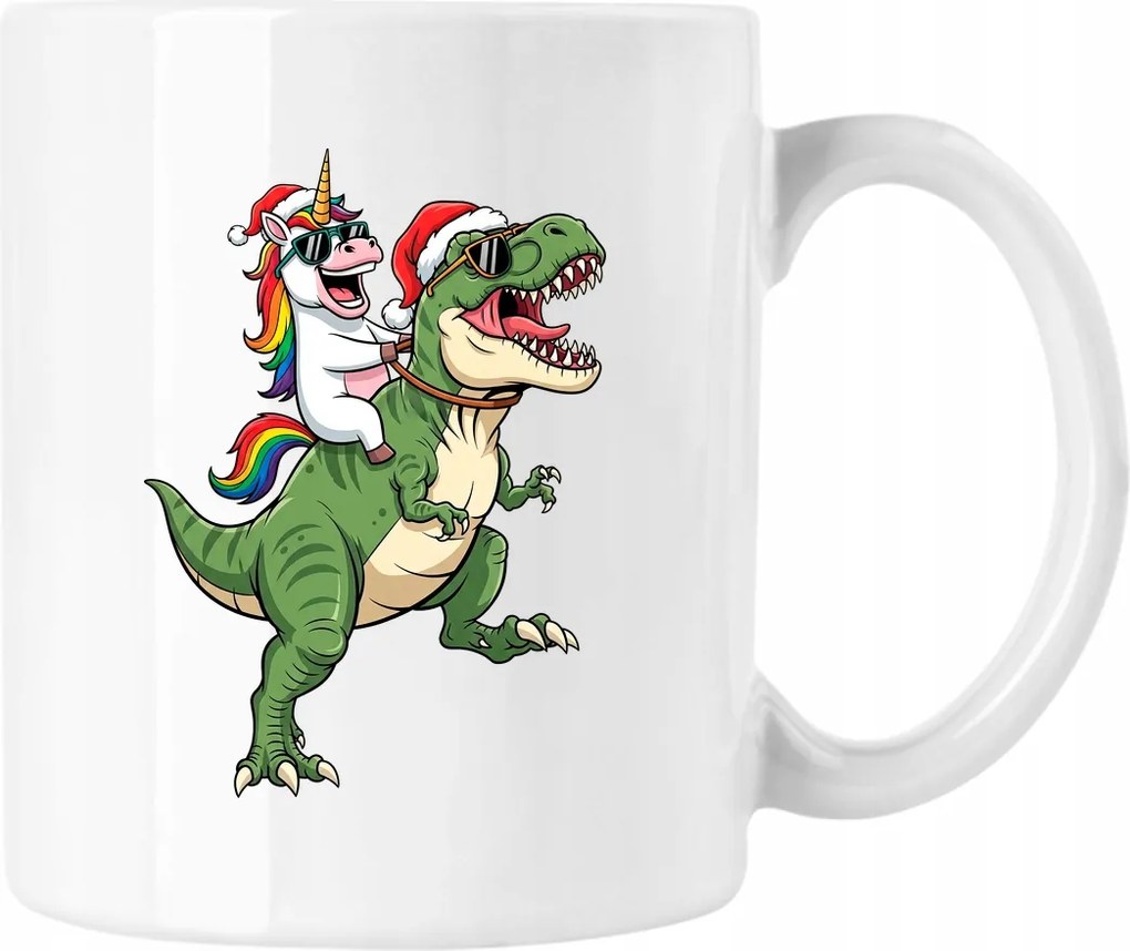 Karácsonyi bögre Unikornis Rexie Fehér 330ml