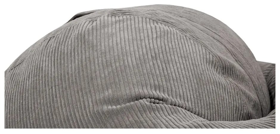 Sötétbarna kordbársony babzsákfotel Roll 135 – SLOWDOWN