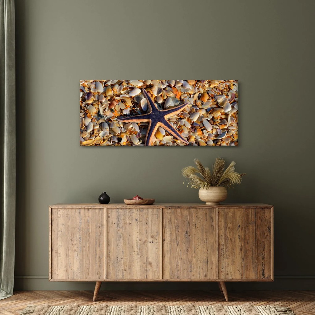 Egy tengeri csillag képe (120x50 cm)