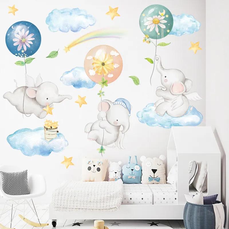 PIPPER | Falmatrica "Elefántok a felhőkön" 86x111 cm