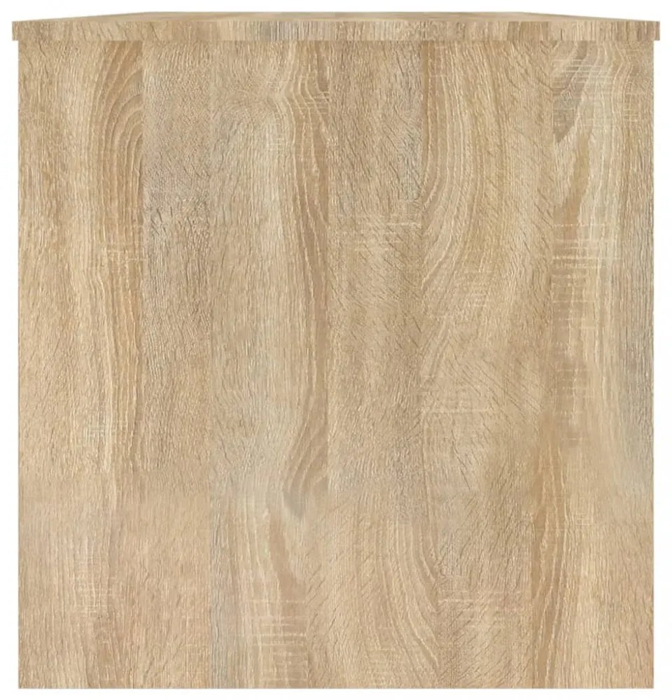 sonoma tölgy színű szerelt fa dohányzóasztal 102x50x52,5 cm