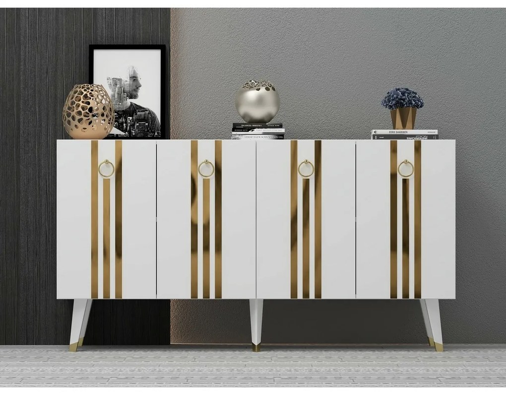 Isil White and Gold szekrény