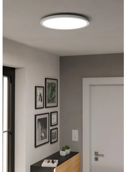 Eglo 901472 -LED RGBW Dimmelhető fürdőszobai lámpa ROVITO 18,5W/230V átm. 38,9cm IP44 fehér