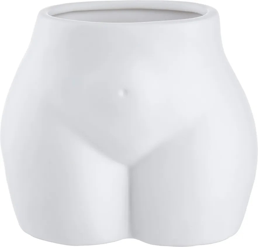 BOODY váza/kaspó, fehér 15cm