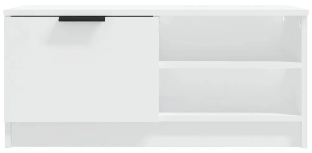 2 db fehér szerelt fa TV-szekrény 80 x 35 x 36,5 cm