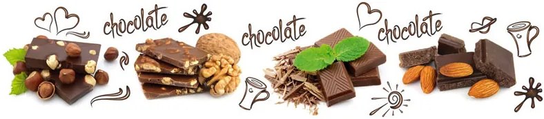 CHOCOLATE öntapadós konyhai poszter, 260x60 cm