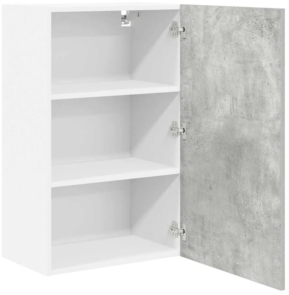 Függő szekrény Riga Beton szürke és fehér 50 x 31 x 80 cm