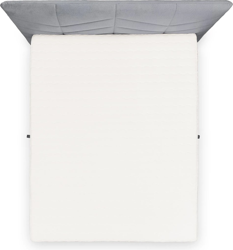 Penia kontinentális ágy 180x200 cm tárolóval - hamu hidrofób Velúr Element 24