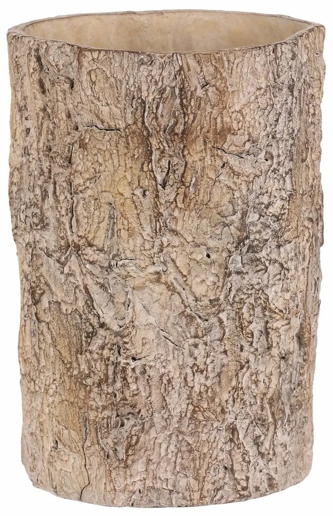 Virágcsomagoló fa kérgét utánzó, 18 x 18 x 26 cm,beton, 18 cm