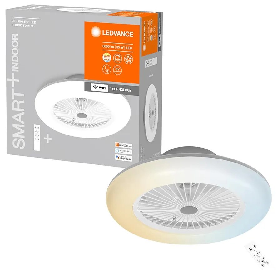 Ledvance -LED Dimmelhető lámpa ventilátorral SMART+ LED/35W/230V Wi-Fi + távirányító