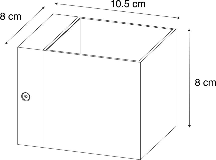Okos fali lámpa sötét bronz 8 cm wifivel G9-es izzóval - Transfer