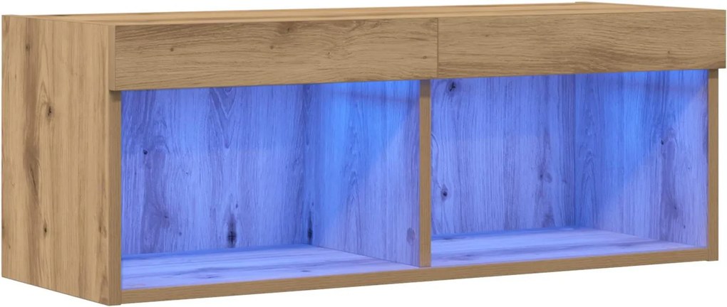 vidaXL TV szekrény garnitúra kézműves tölgy 80 x 30 x 30 cm Faanyag