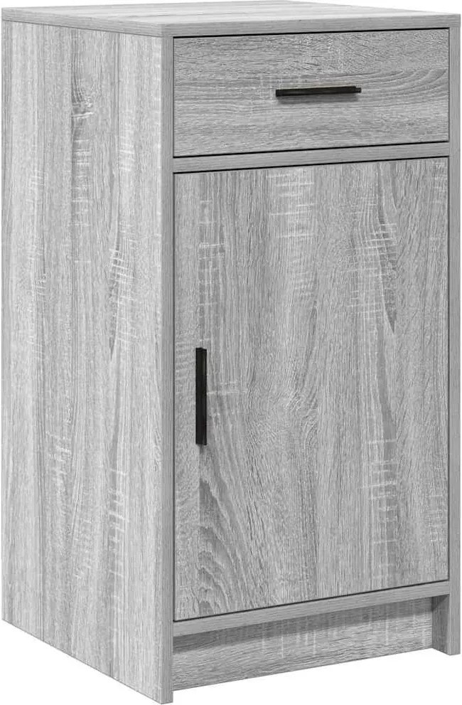 vidaXL Széf fiókkal Szürke Sonoma 40 x 40.5 x 75 cm Faanyag